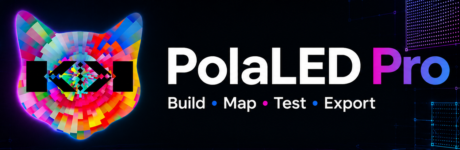 PolaLED Pro — Build, Map, Test, Export