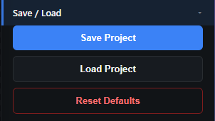 Save & Load in PolaLED Pro